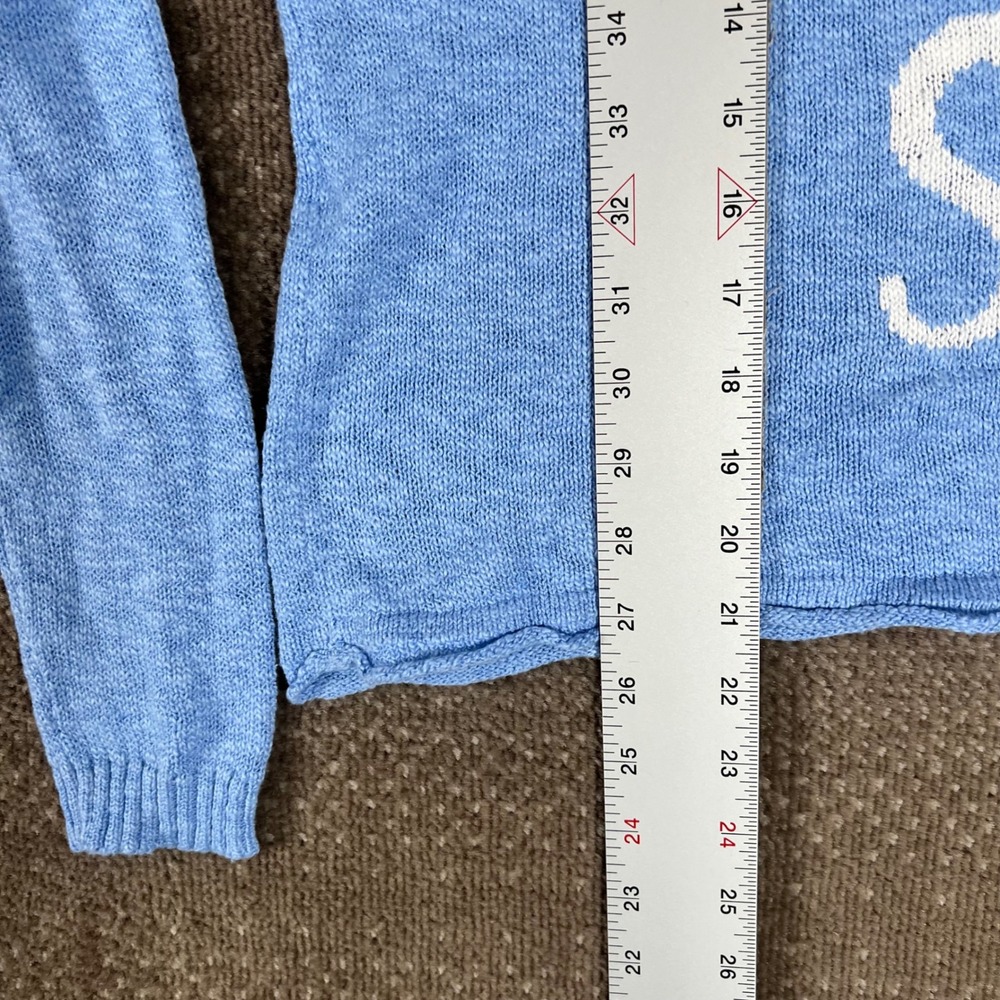 Lilly Pulitzer Sun Sand Sea Blue Pippy Knit Sweater Womens Small Cotton Blend - Picture 6 of 6